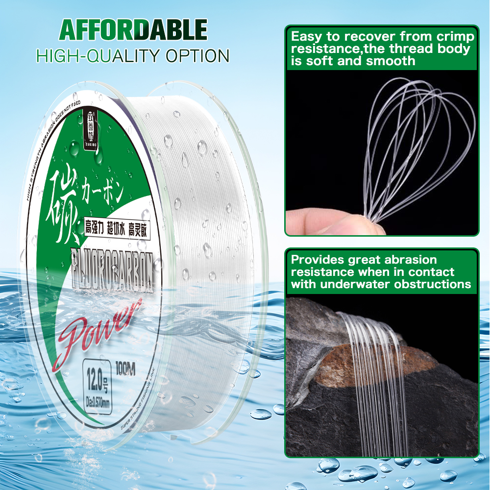 ZUKIBO 50m 100m 100% Fluorocar - Fluorocarbon Line incelemesi ve fiyatı