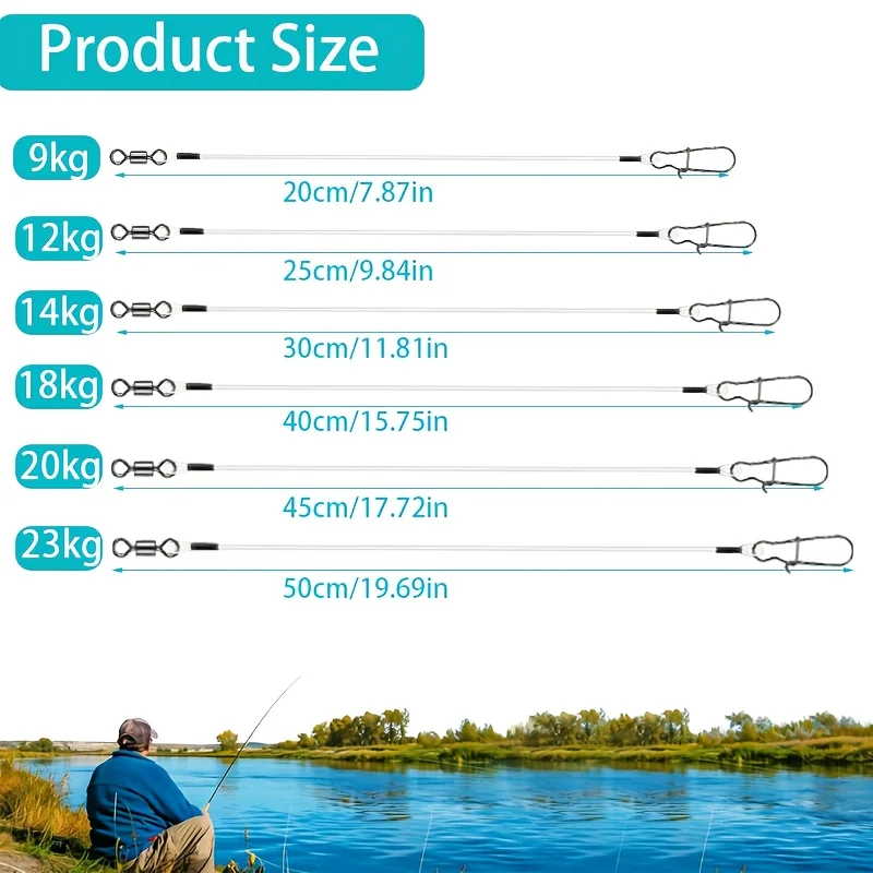 15pcs Fluorocarbon Wire Leader - Leader Line incelemesi ve fiyatı