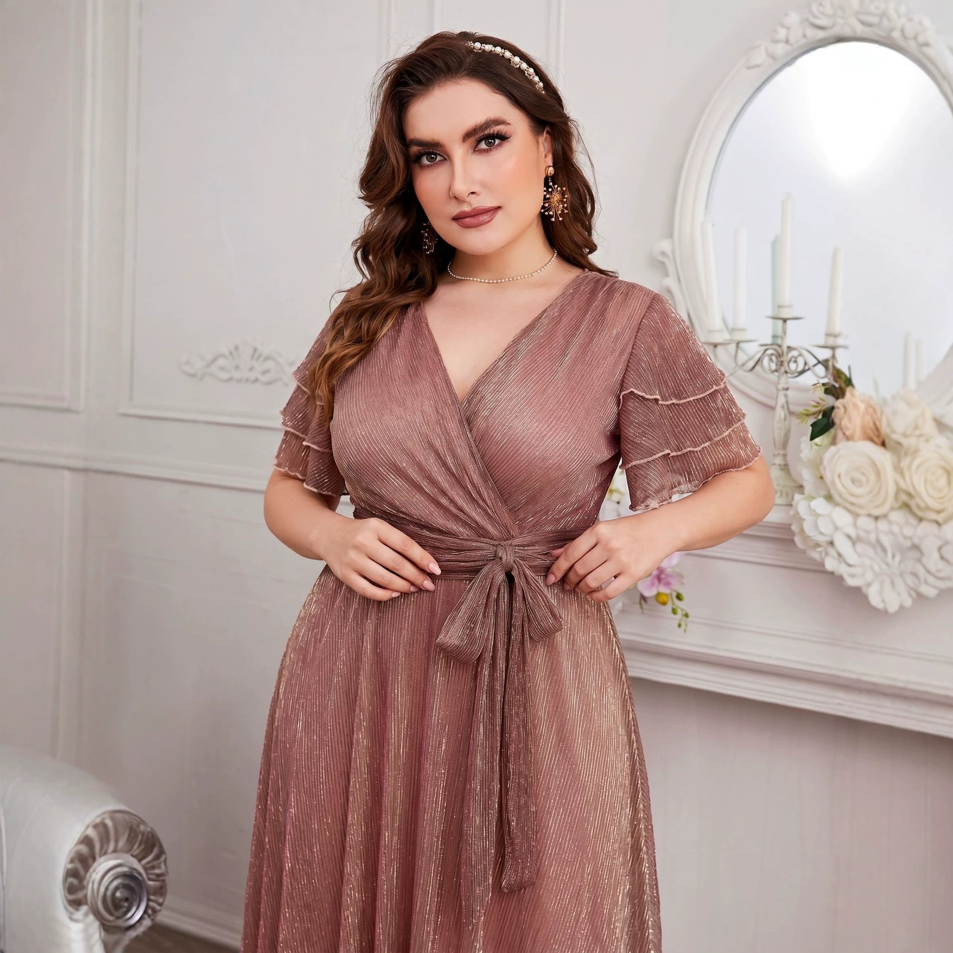 Luxury Curvy Blush Gold Glitte - Fly Line incelemesi ve fiyatı