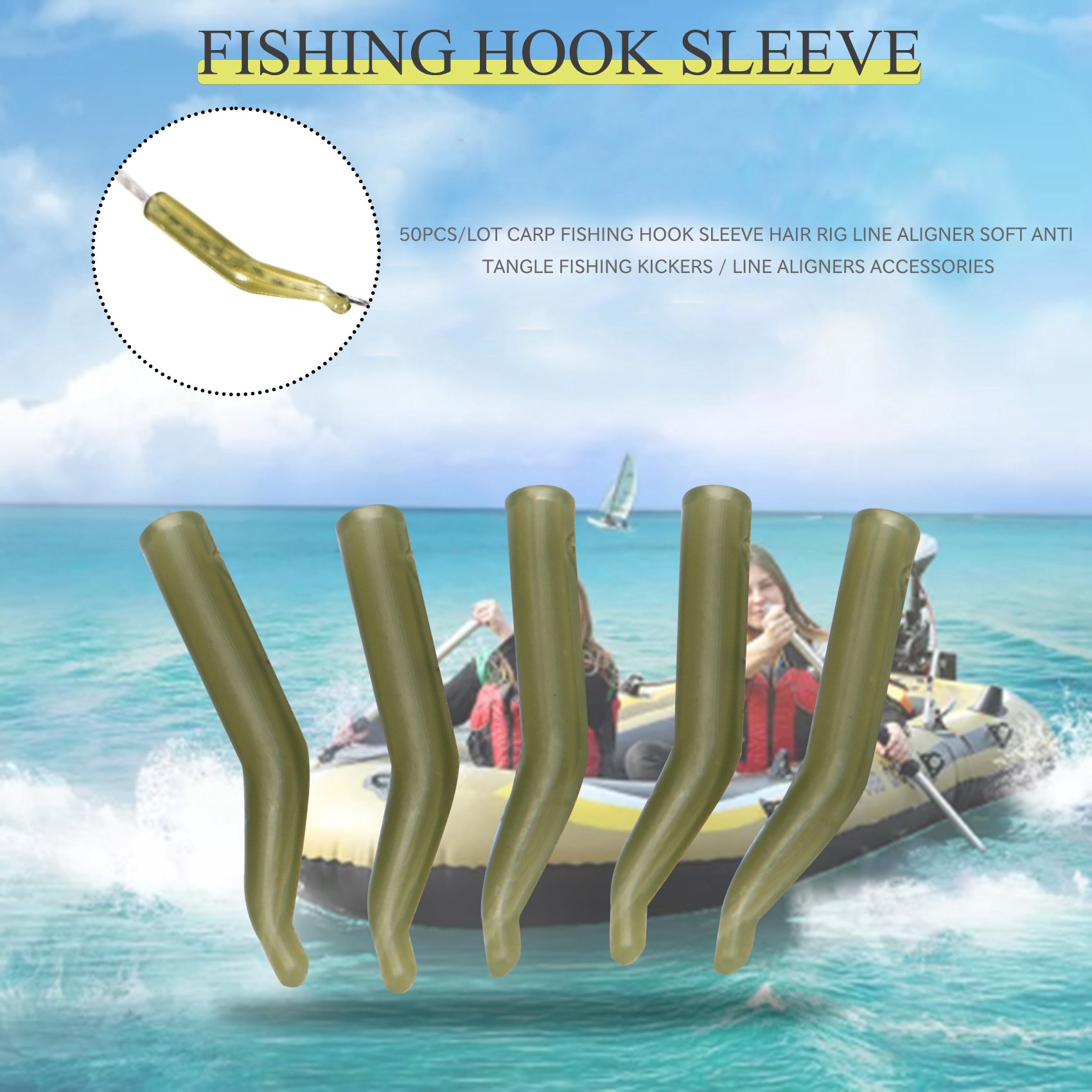 50Pcs/Lot Carp Fishing Hook Sl - Monofilament Line incelemesi ve fiyatı