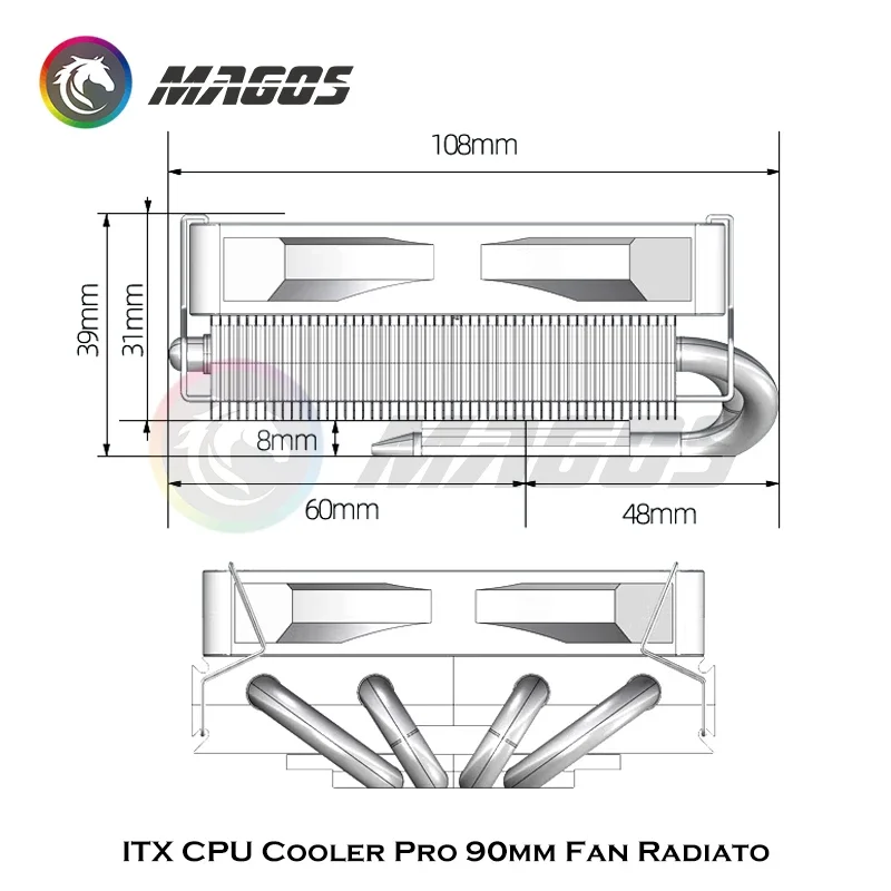 ITX CPU Cooler Pro 90mm Fan Ra - Fly Line incelemesi ve fiyatı