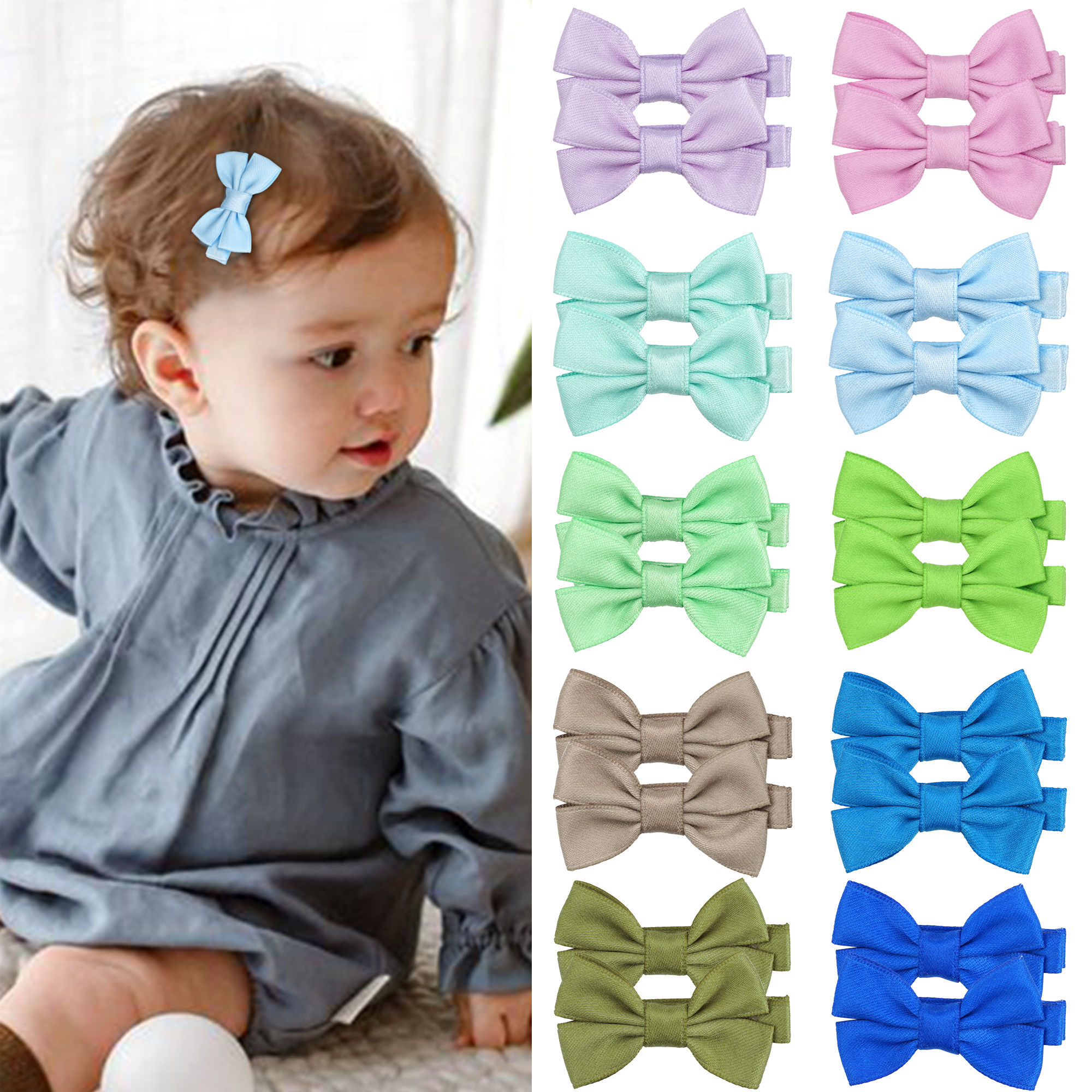 12/20 Pcs 2Inch Baby Hair Bows - Tippet Line incelemesi ve fiyatı