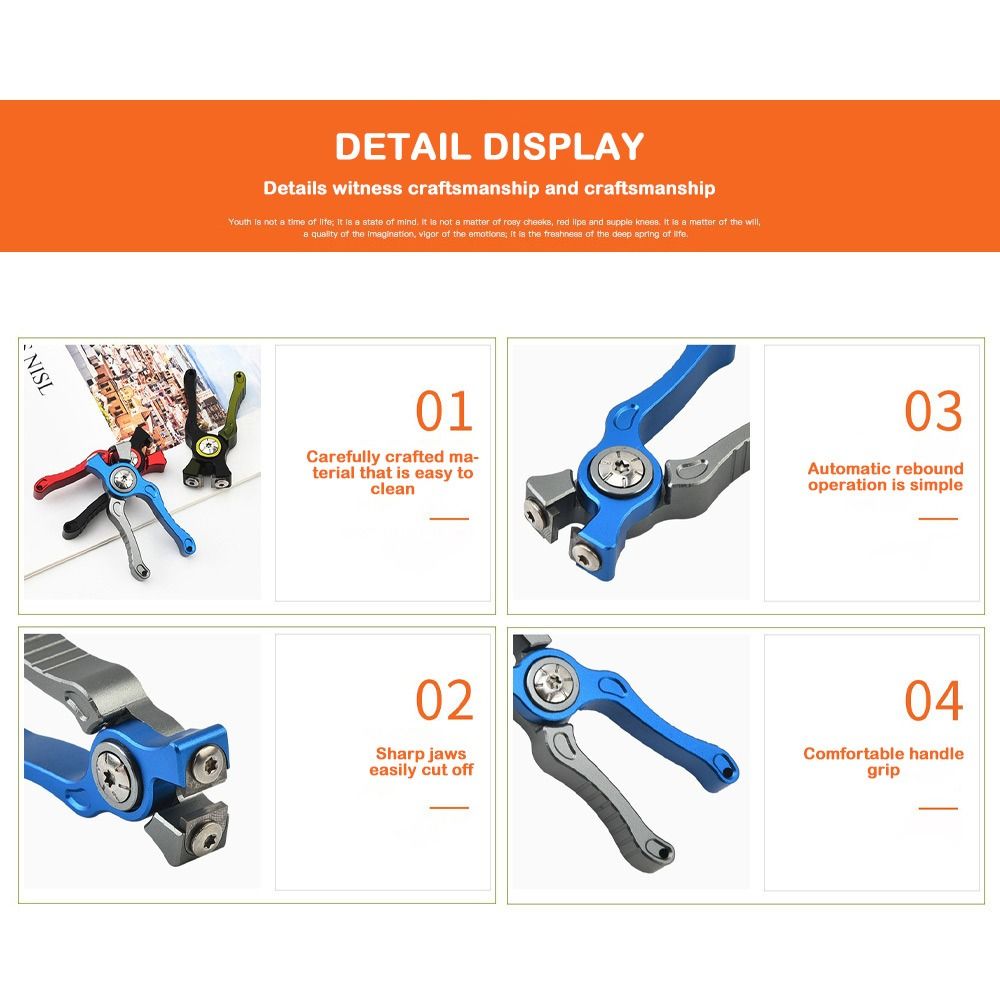 Aluminum Alloy Fishing Pliers  - Fishing Line Cutter incelemesi ve fiyatı