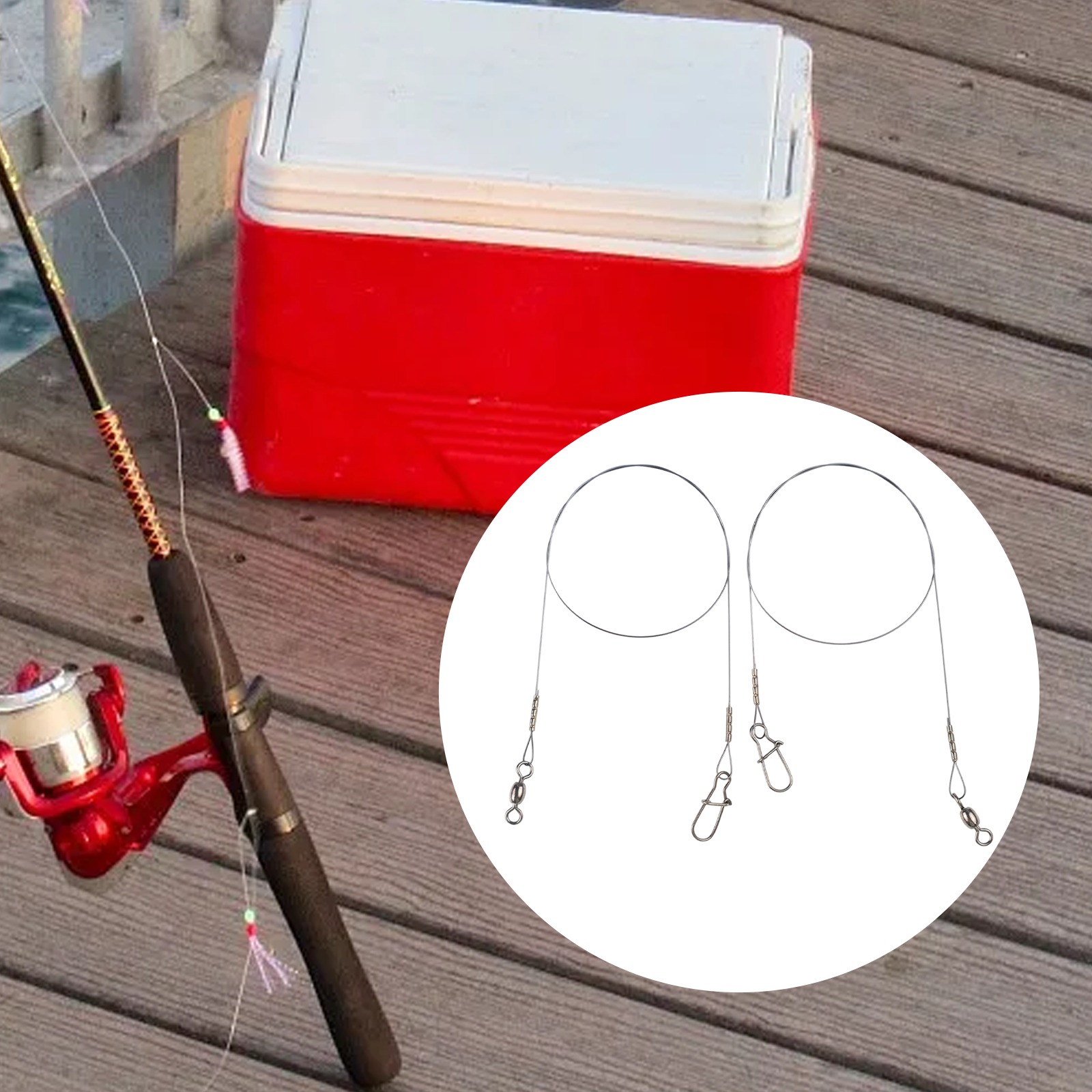 2pc Fishing Titanium Wire Lead - Fishing Line Winder incelemesi ve fiyatı