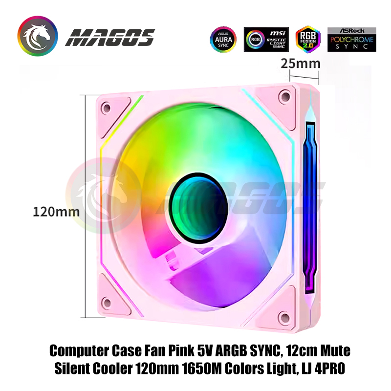 Computer Case Fan Pink 5V ARGB - Fly Line incelemesi ve fiyatı
