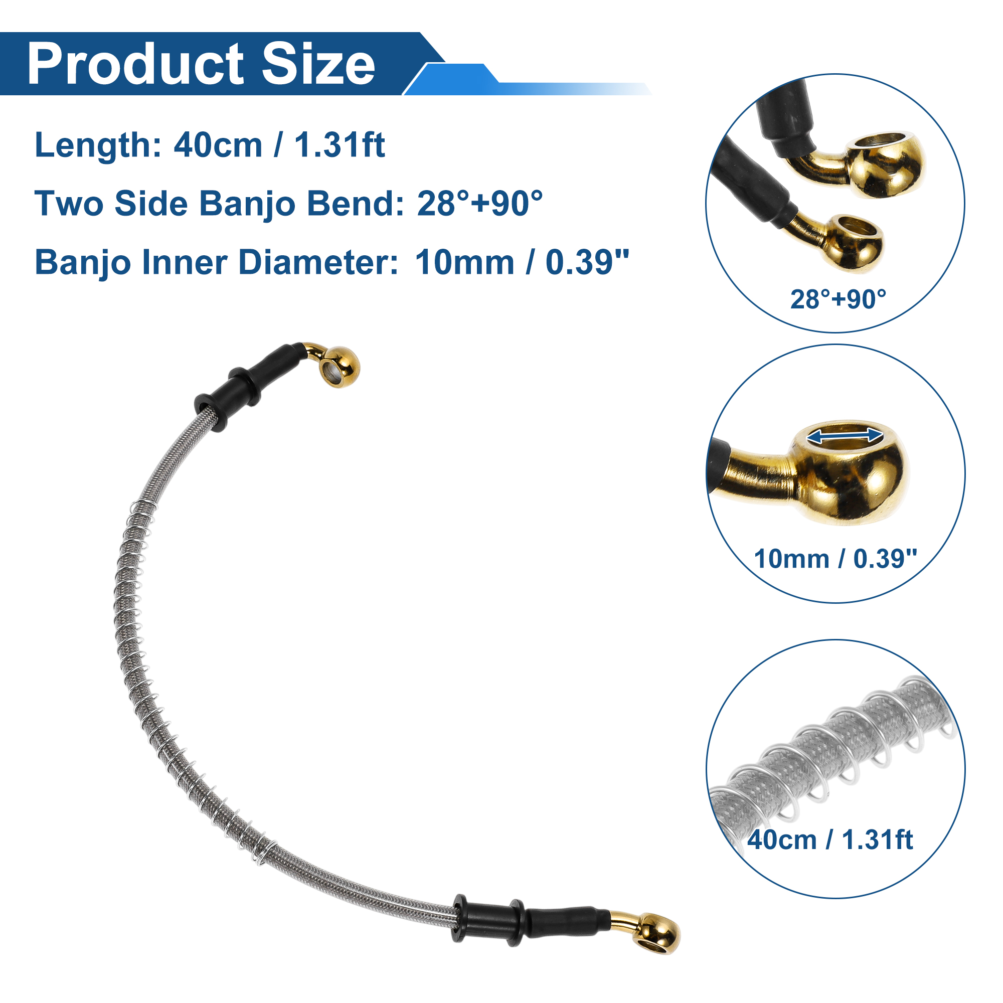 Motoforti 40cm Motorcycle Brak - Braided Line incelemesi ve fiyatı