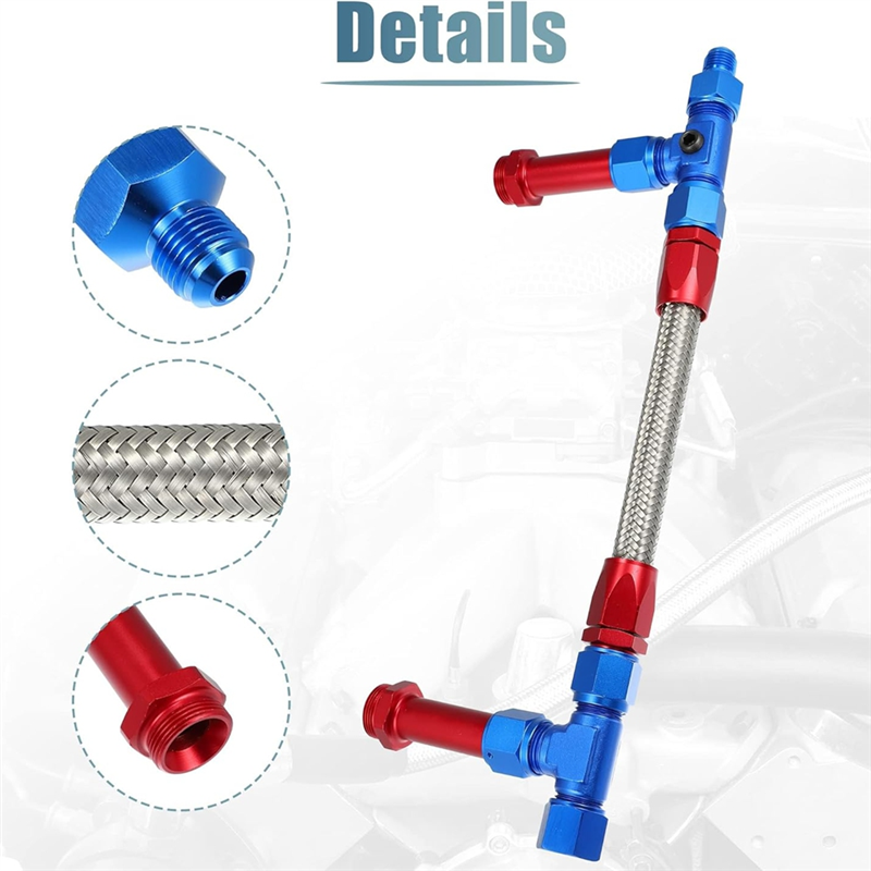 8AN Dual Feed Fuel Line To 7/8 - Braided Line incelemesi ve fiyatı