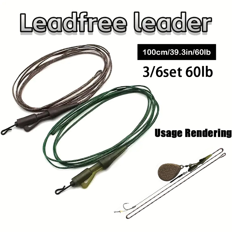 3/6pc CarpCarp Fishing Line Re - Leader Line incelemesi ve fiyatı