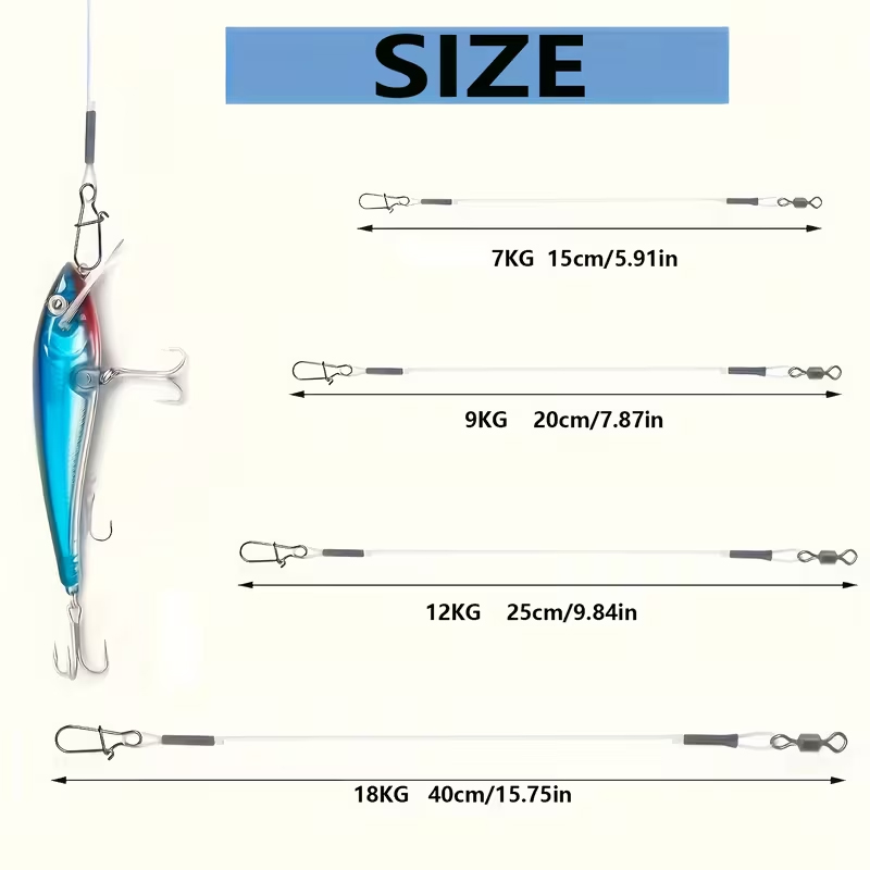8/16pcs Fluorocarbon Wire Lead - Fluorocarbon Line incelemesi ve fiyatı