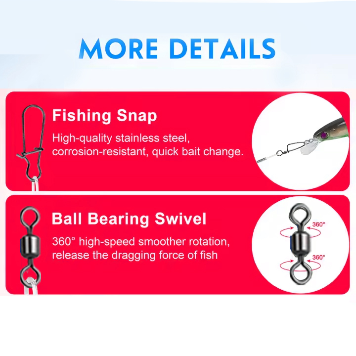 8/16pcs Fluorocarbon Wire Lead - Fluorocarbon Line incelemesi ve fiyatı
